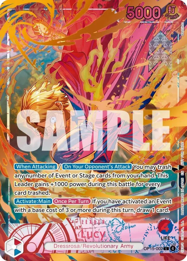 Lucy, One Piece Promotion Cards OP15-002
