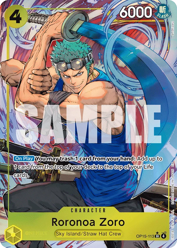 Roronoa Zoro, One Piece Promotion Cards OP15-113