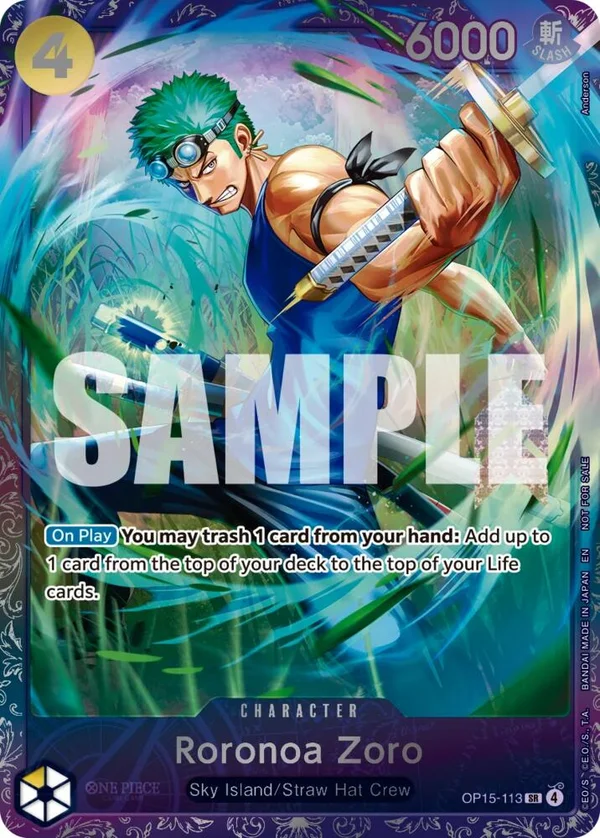 Roronoa Zoro, One Piece Promotion Cards OP15-113