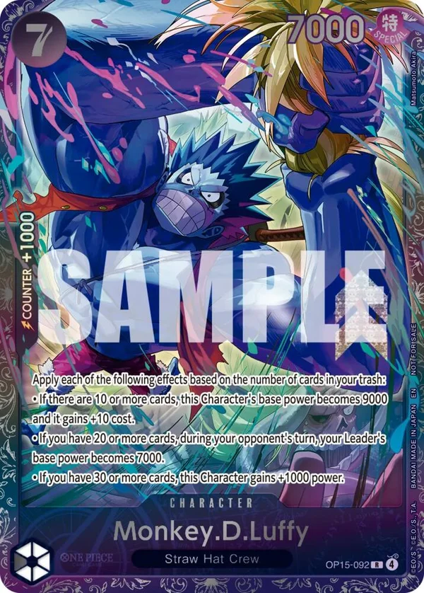 Monkey.D.Luffy, One Piece Promotion Cards OP15-092