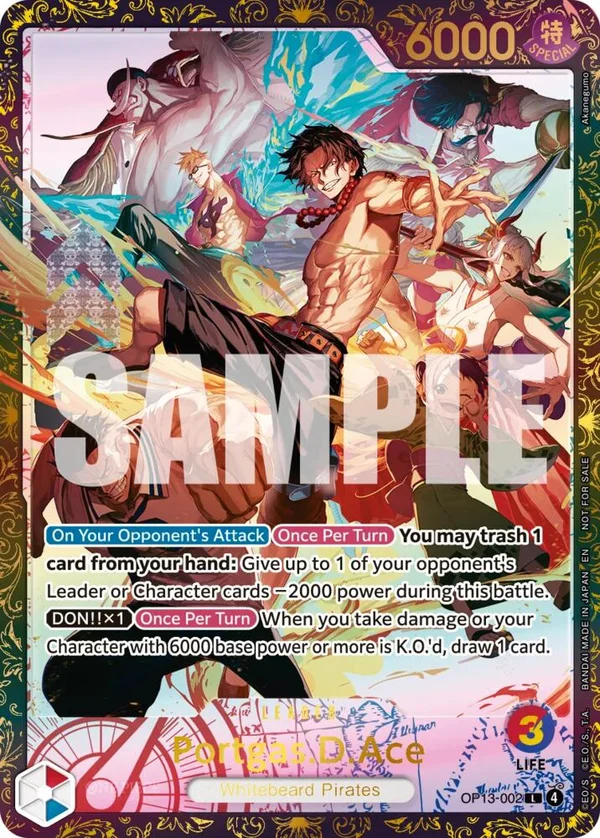 Portgas.D.Ace, One Piece Promotion Cards OP13-002