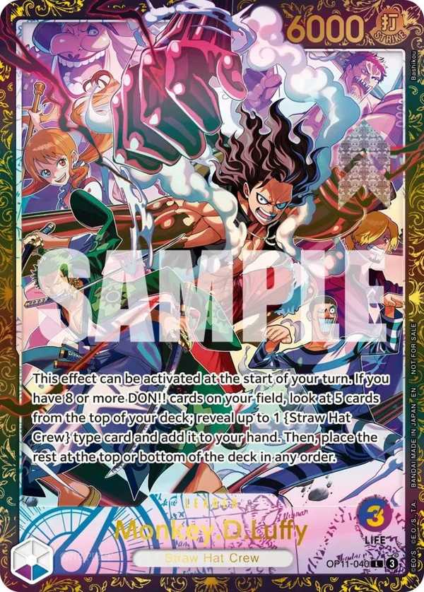 Monkey.D.Luffy, One Piece Promotion Cards OP11-040