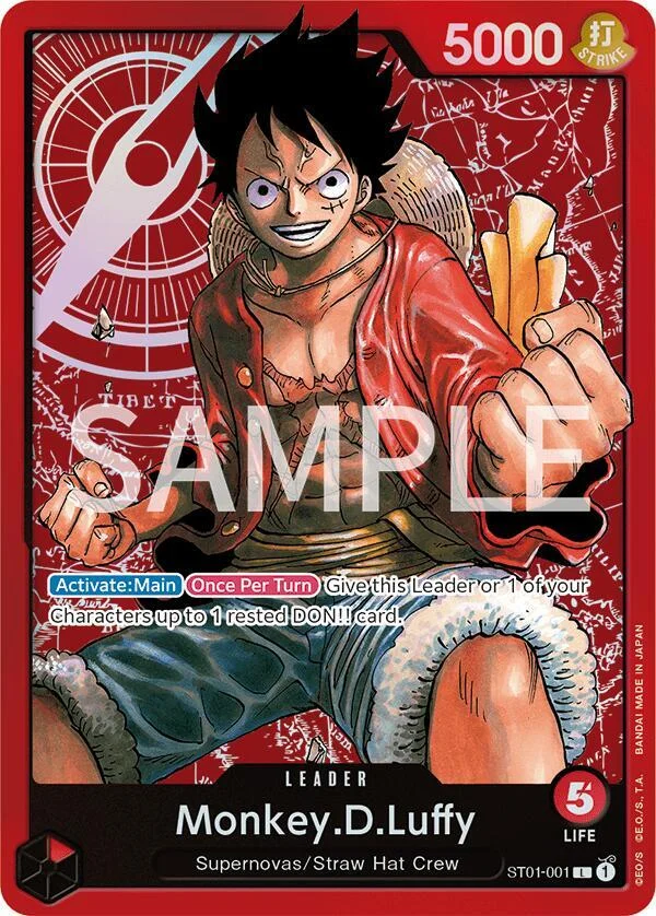 Monkey.D.Luffy, Revision Pack Cards ST01-001