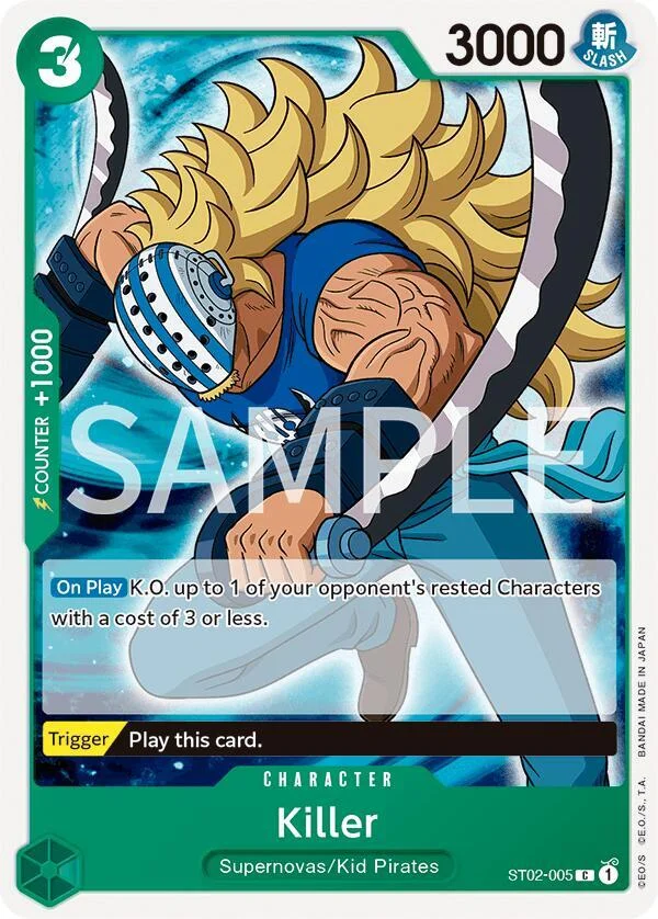 Killer, Revision Pack Cards ST02-005