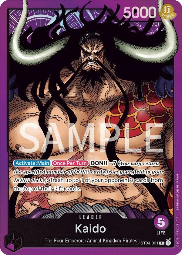 Kaido, Revision Pack Cards ST04-001