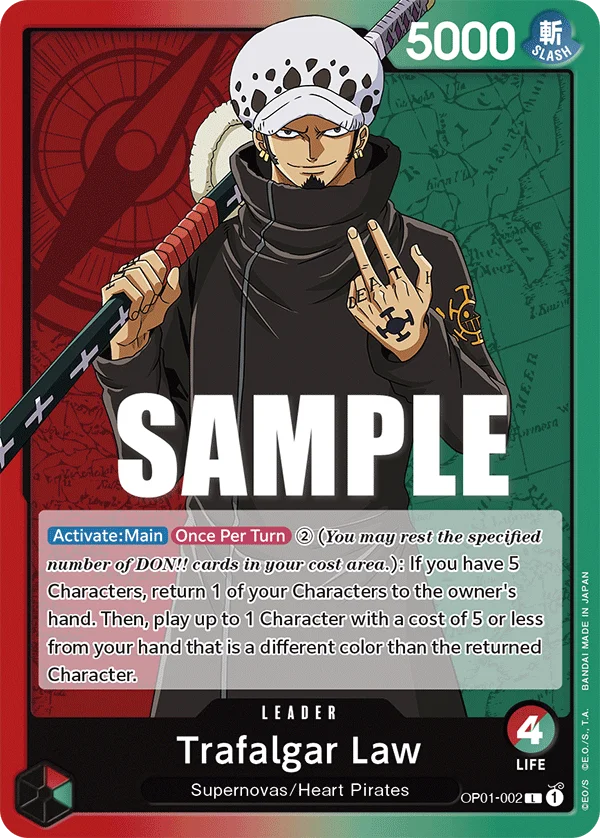 Trafalgar Law, Romance Dawn OP01-002