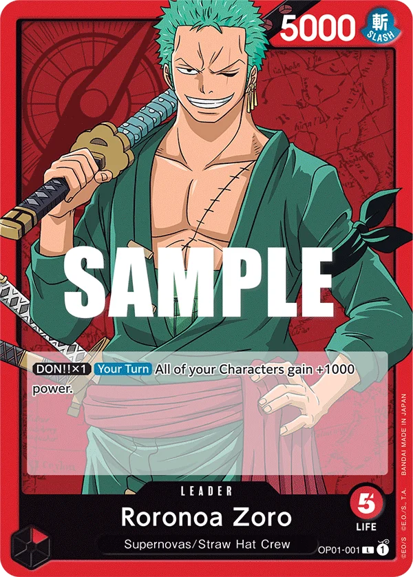 Roronoa Zoro, Romance Dawn OP01-001