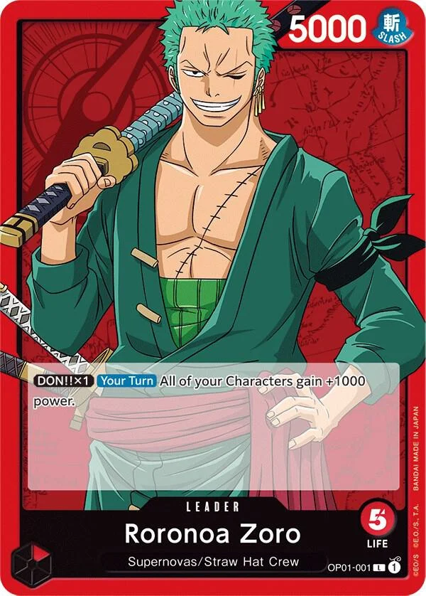 Roronoa Zoro, Romance Dawn OP01-001
