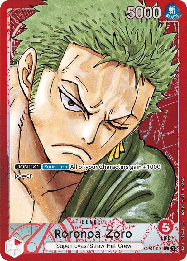 Roronoa Zoro, Romance Dawn OP01-001