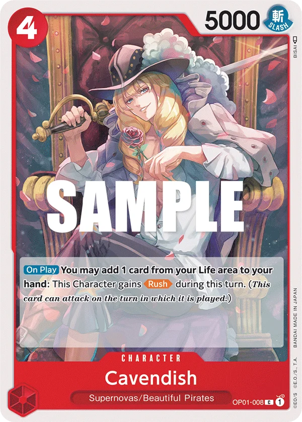 Cavendish, Romance Dawn OP01-008