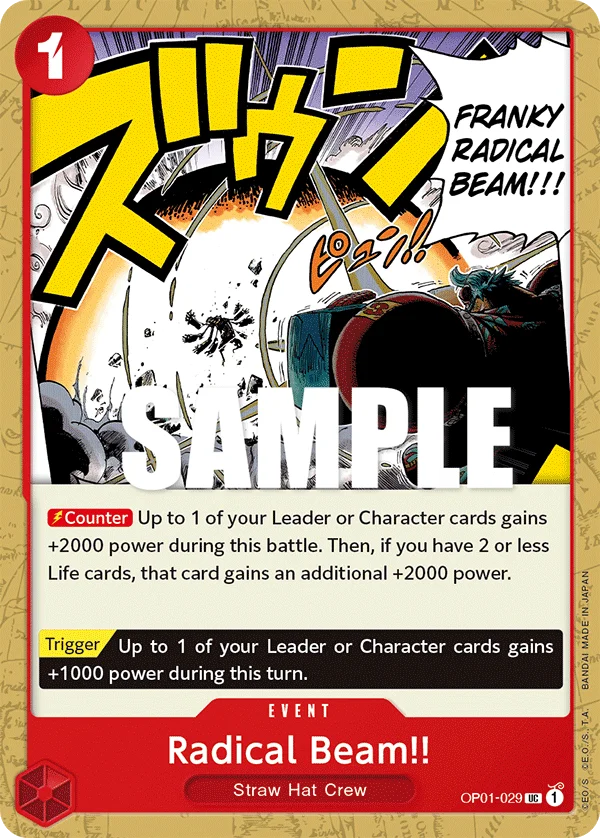 Radical Beam!!, Romance Dawn OP01-029