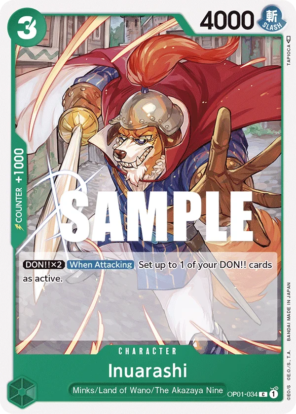 Inuarashi, Romance Dawn OP01-034