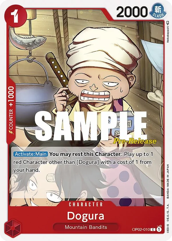 Dogura, Paramount War Pre-Release Cards OP02-010
