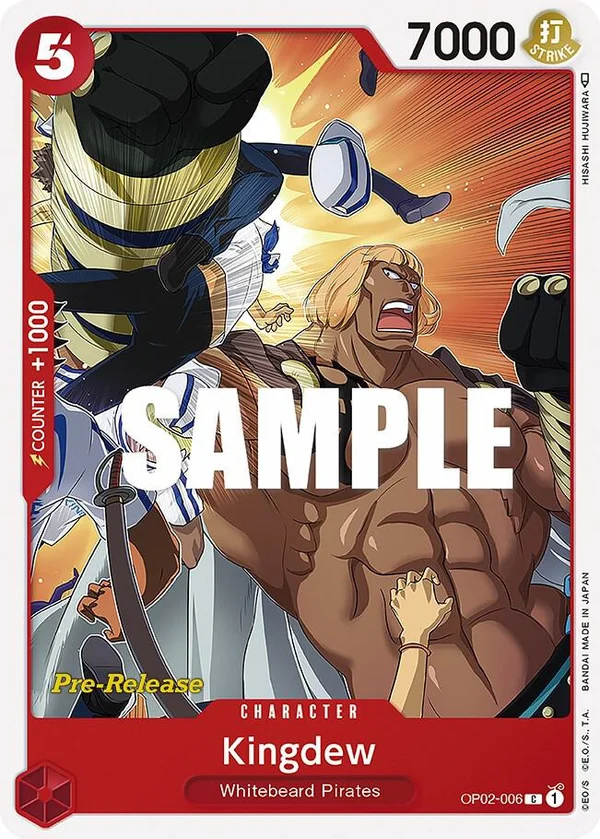 Kingdew, Paramount War Pre-Release Cards OP02-006