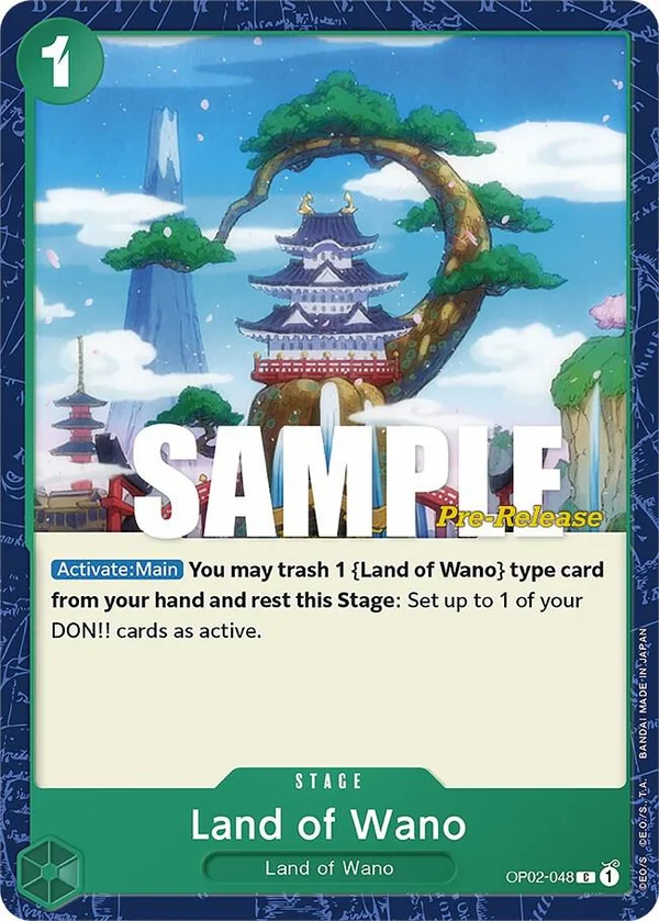 Land of Wano, Paramount War Pre-Release Cards OP02-048