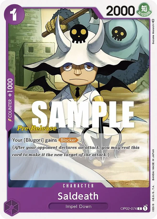 Saldeath, Paramount War Pre-Release Cards OP02-074