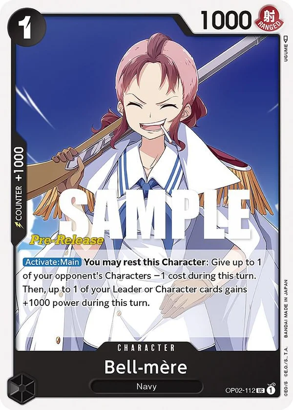 Bell-mere, Paramount War Pre-Release Cards OP02-112