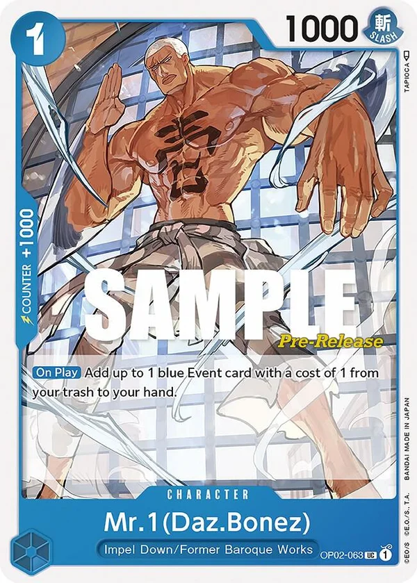 Mr.1, Paramount War Pre-Release Cards OP02-063
