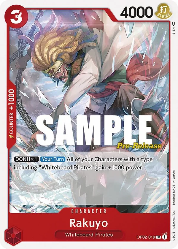 Rakuyo, Paramount War Pre-Release Cards OP02-019
