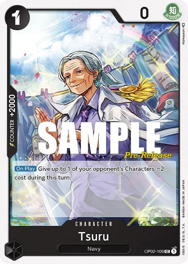 Tsuru, Paramount War Pre-Release Cards OP02-106