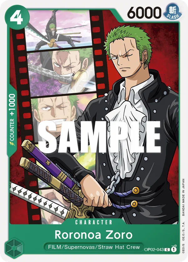 Roronoa Zoro, Paramount War OP02-043
