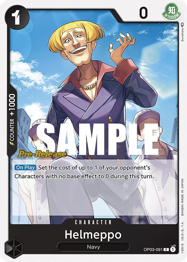 Helmeppo, Pillars of Strength Pre-Release Cards OP03-091