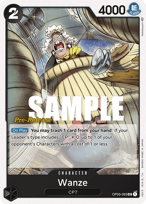 Wanze, Pillars of Strength Pre-Release Cards OP03-093