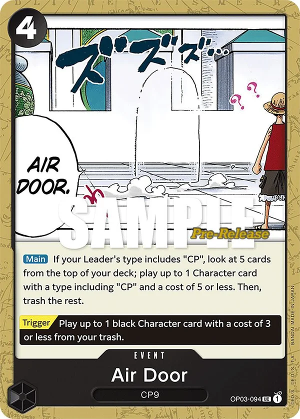 Air Door, Pillars of Strength Pre-Release Cards OP03-094