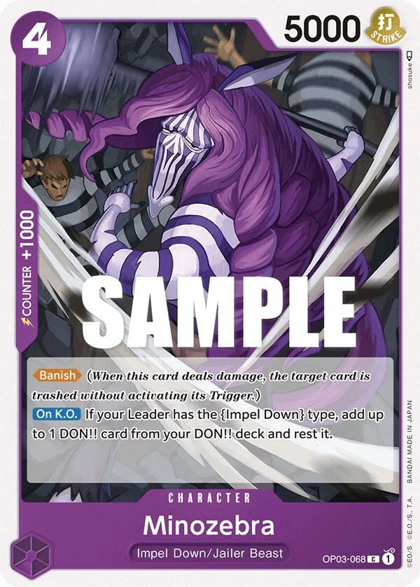 Minozebra, Pillars of Strength OP03-068