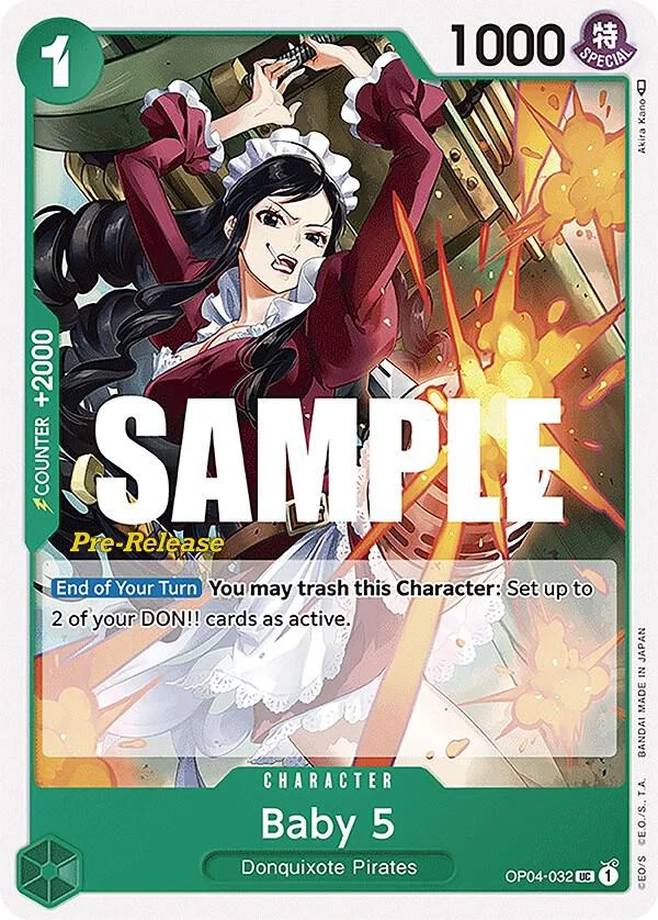 Baby 5, Kingdoms of Intrigue Pre-Release Cards OP04-032