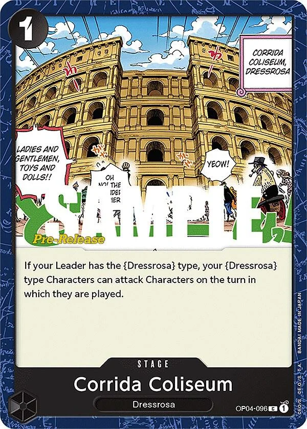 Corrida Coliseum, Kingdoms of Intrigue Pre-Release Cards OP04-096