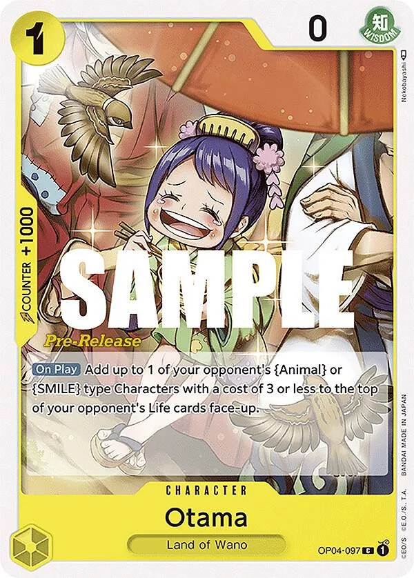 Otama, Kingdoms of Intrigue Pre-Release Cards OP04-097