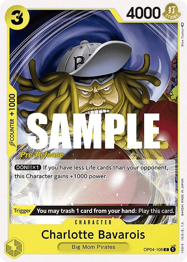 Charlotte Bavarois, Kingdoms of Intrigue Pre-Release Cards OP04-106