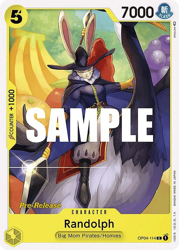 Randolph, Kingdoms of Intrigue Pre-Release Cards OP04-114