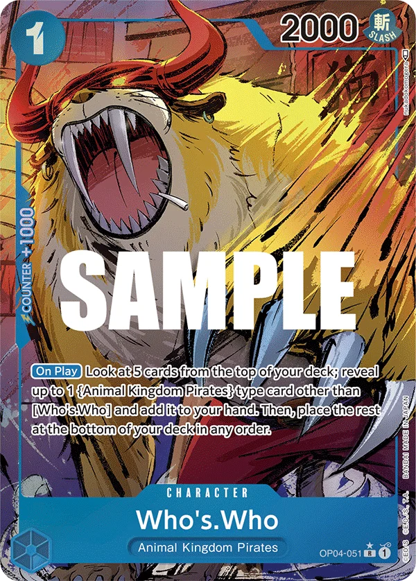 Who's.Who, Kingdoms of Intrigue OP04-051