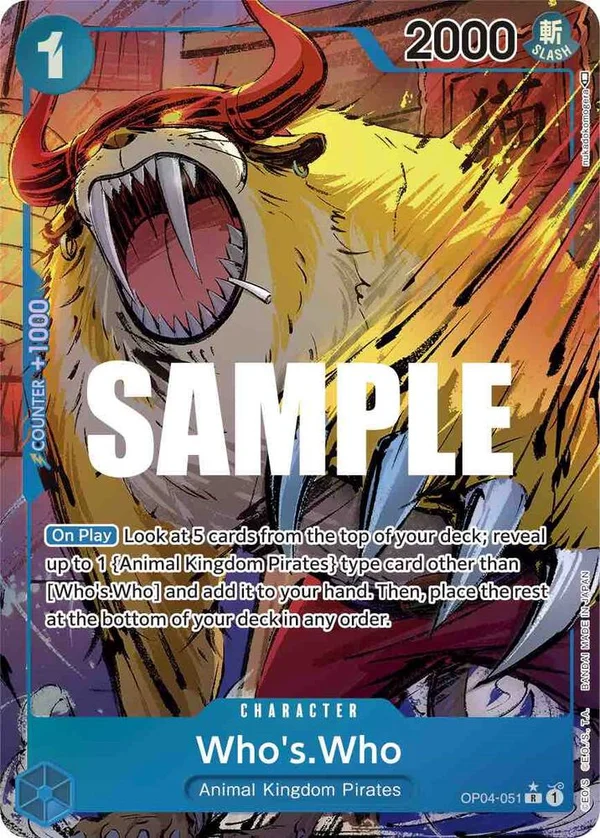 Who's.Who, Kingdoms of Intrigue OP04-051
