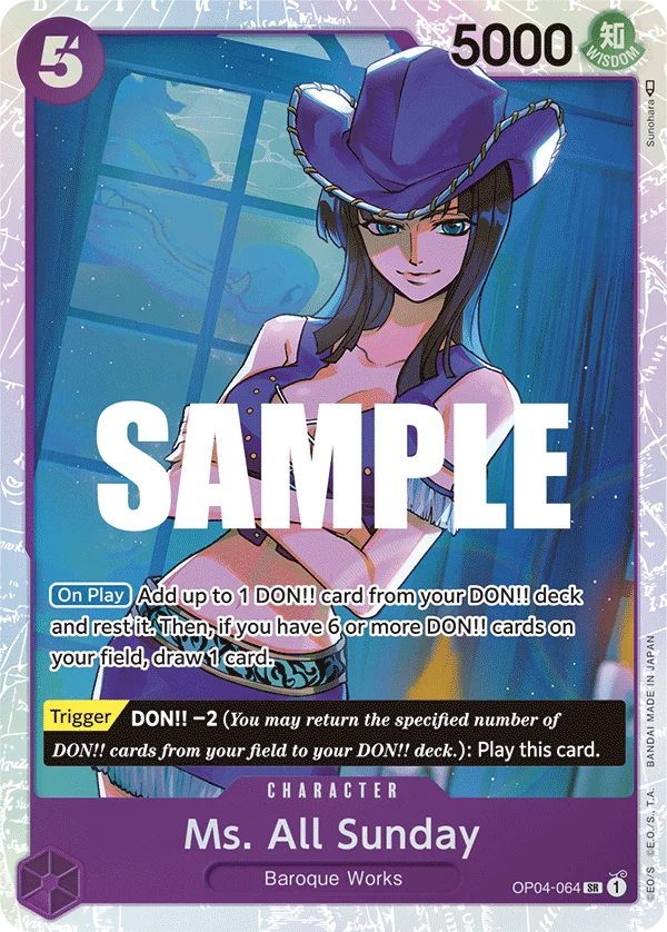 Ms. All Sunday, Kingdoms of Intrigue OP04-064