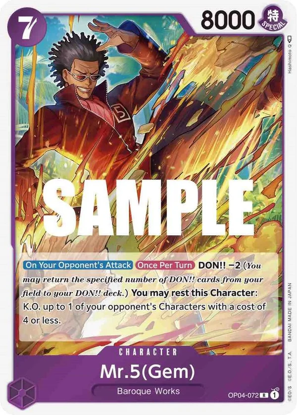 Mr.5, Kingdoms of Intrigue OP04-072