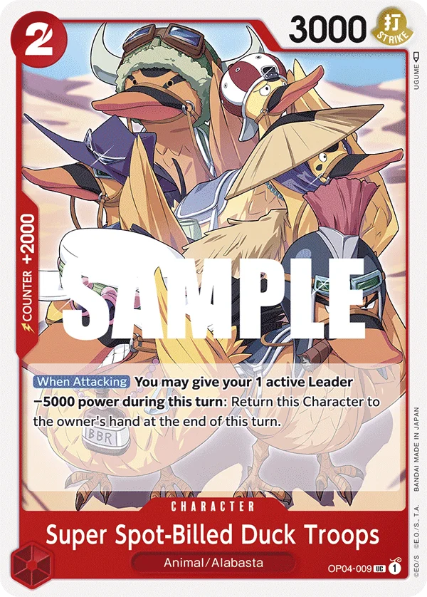 Super Spot-Billed Duck Troops, Kingdoms of Intrigue OP04-009