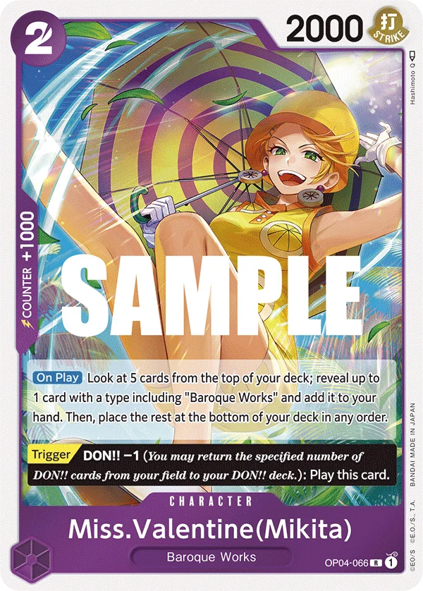 Miss.Valentine(Mikita), Kingdoms of Intrigue OP04-066