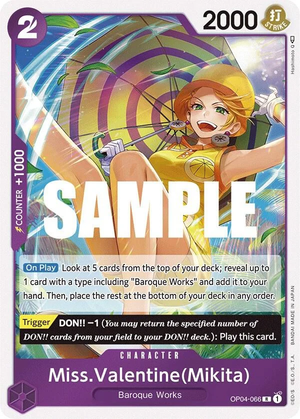 Miss.Valentine(Mikita), Kingdoms of Intrigue OP04-066