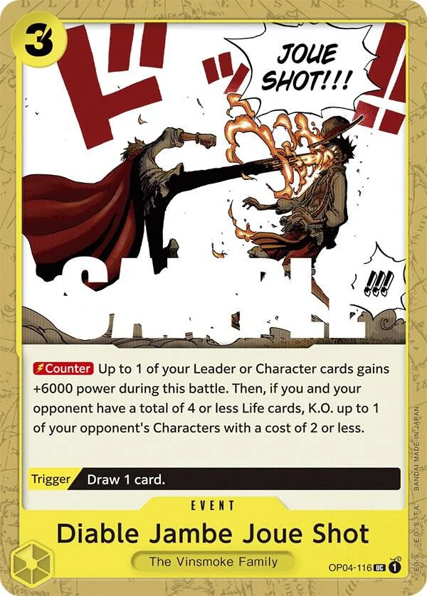 Diable Jambe Joue Shot, Kingdoms of Intrigue OP04-116