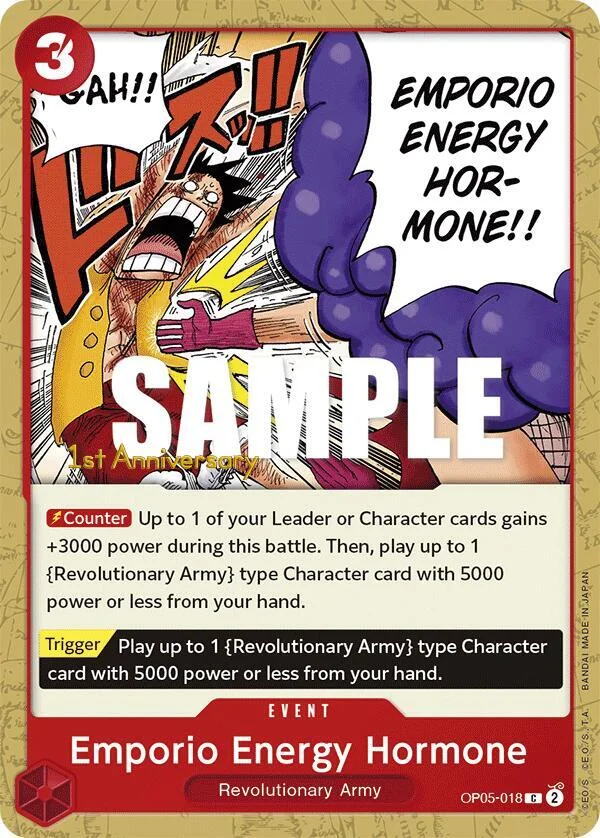 Emporio Energy Hormone, Awakening of the New Era: 1st Anniversary Tournament Cards OP05-018