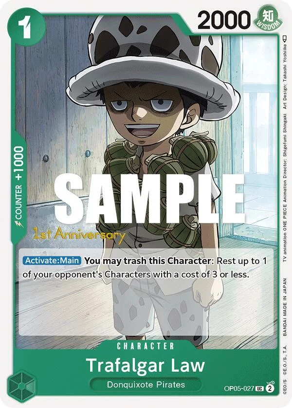 Trafalgar Law, Awakening of the New Era: 1st Anniversary Tournament Cards OP05-027
