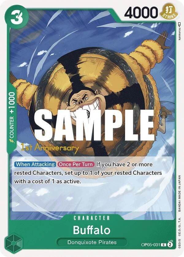 Buffalo, Awakening of the New Era: 1st Anniversary Tournament Cards OP05-031