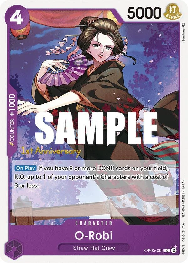 O-Robi, Awakening of the New Era: 1st Anniversary Tournament Cards OP05-063