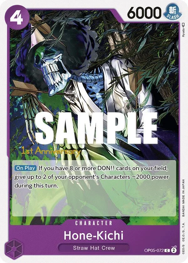 Hone-Kichi, Awakening of the New Era: 1st Anniversary Tournament Cards OP05-072
