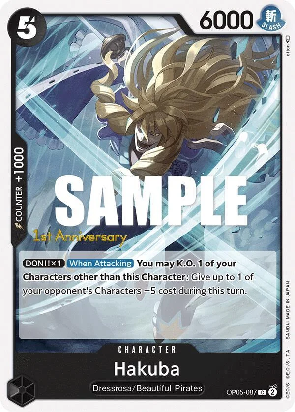Hakuba, Awakening of the New Era: 1st Anniversary Tournament Cards OP05-087
