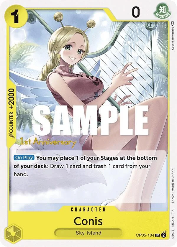 Conis, Awakening of the New Era: 1st Anniversary Tournament Cards OP05-104