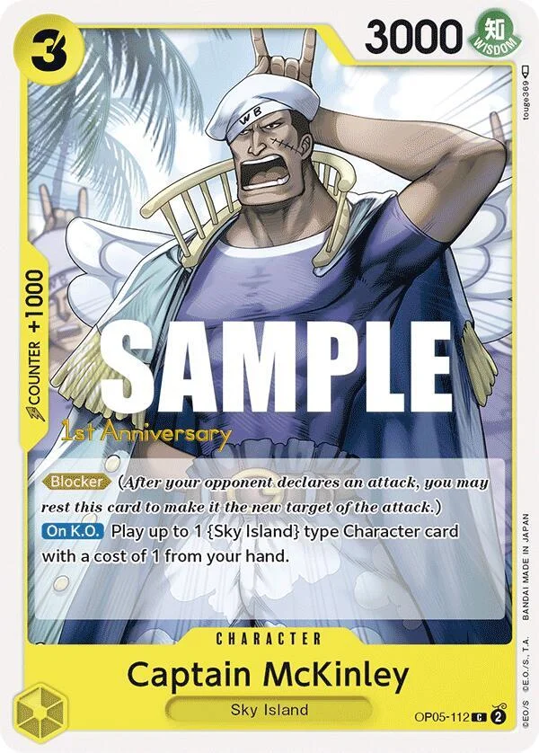 Captain McKinley, Awakening of the New Era: 1st Anniversary Tournament Cards OP05-112